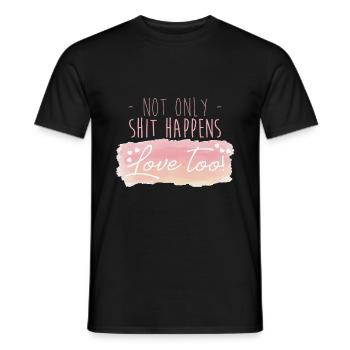 Valentine's Day Funny love saying gift idea - Men's T-Shirt - black - Front - AI Model Male 178 light (178cm)