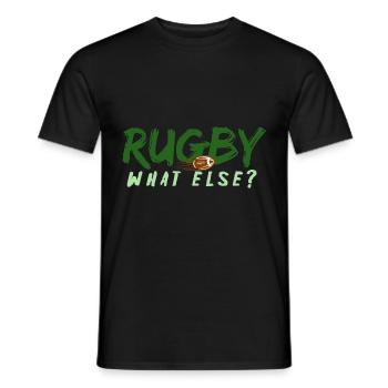 Rugby - Quoi d'autre? Hommes, femmes enfants cadeau - T-shirt homme - noir - Devant - AI Model Male 178 light (178cm)