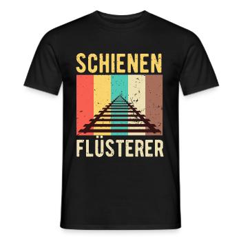 Zug - Männer T-Shirt - Schwarz - Vorne - AI Model Male 178 light (178cm)