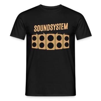 Soundsystem Dub Reggae - Männer T-Shirt - Schwarz - Vorne - AI Model Male 178 light (178cm)