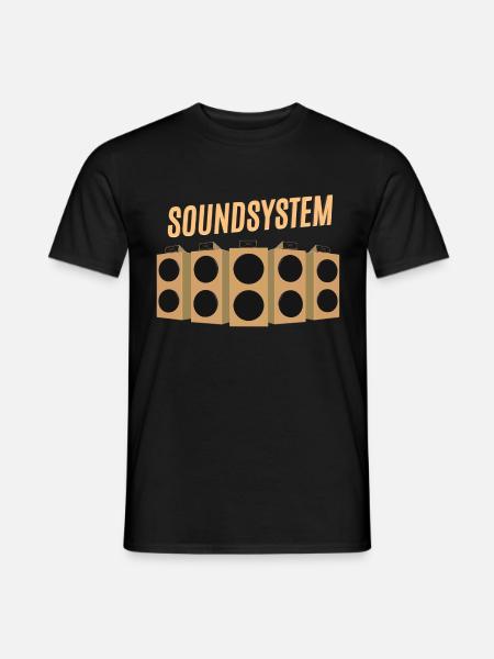 Système de son dub reggae - T-shirt homme - noir