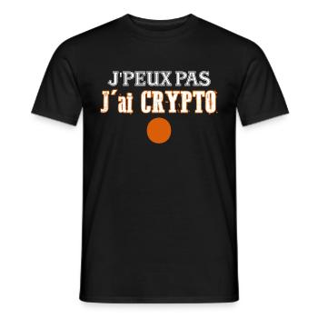 J'Peux Pas J'ai Crypto Cryptomonnaies - T-shirt homme - noir - Devant - AI Model Male 178 light (178cm)