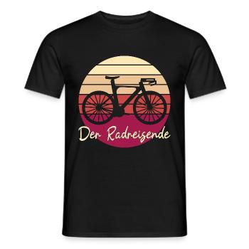 Radreisender Radreise Reise Geschenk - Männer T-Shirt - Schwarz - Vorne - AI Model Male 178 light (178cm)