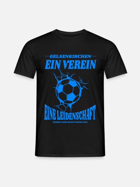 Gelsenkirchen Fußball Spruch Geschenk - Männer T-Shirt - Schwarz