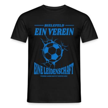 Gelsenkirchen Fußball Spruch Geschenk - Männer T-Shirt - Schwarz - Vorne - AI Model Male 178 light (178cm)