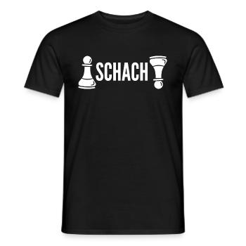 Schach - Männer T-Shirt - Schwarz - Vorne - AI Model Male 178 light (178cm)