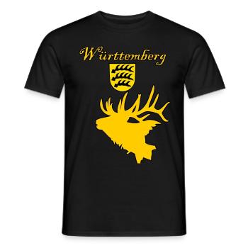 Württemberg - Männer T-Shirt - Schwarz - Vorne - AI Model Male 178 light (178cm)