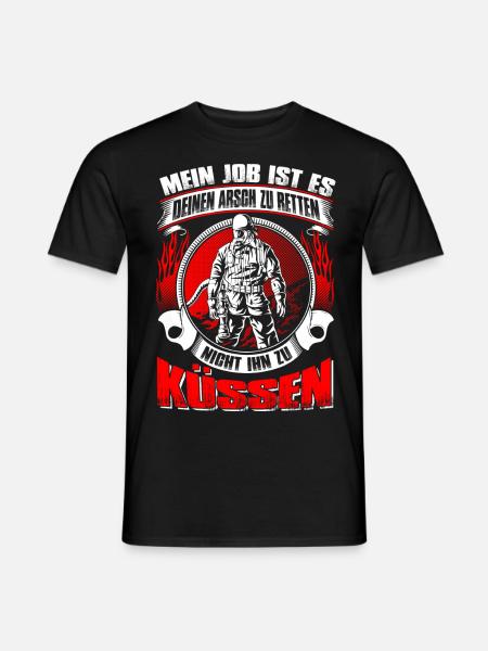 Arsch retten - Männer T-Shirt - Schwarz
