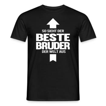 Bruder Geschwister Geschenkidee - Männer T-Shirt - Schwarz - Vorne - AI Model Male 178 light (178cm)