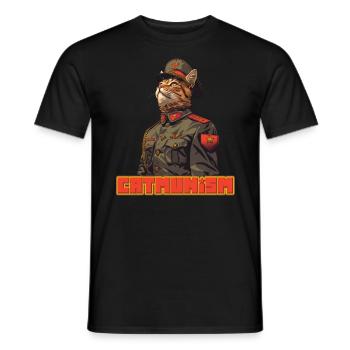 Catmunism - Men's T-Shirt - black - Front - AI Model Male 178 light (178cm)