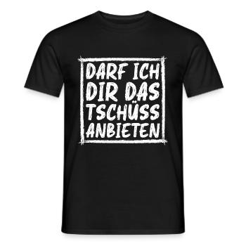 Sarkusmus Spruch Schwarzer Humor Lustiges Ironie - Männer T-Shirt - Schwarz - Vorne - AI Model Male 178 light (178cm)