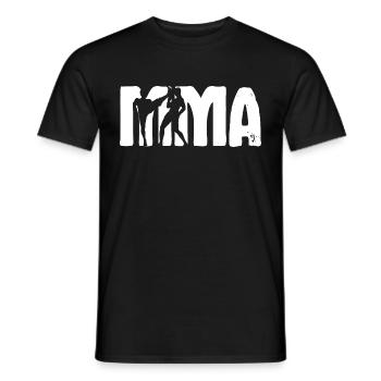 MMA Arts Martiaux Mixtes Kickboxing Arts Martiaux - T-shirt homme - noir - Devant - AI Model Male 178 light (178cm)