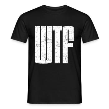 WTF - Männer T-Shirt - Schwarz - Vorne - AI Model Male 178 light (178cm)