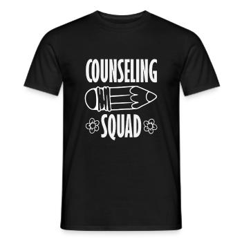 Équipe de conseillers scolaires Crew Pencil Design - T-shirt homme - noir - Devant - AI Model Male 178 light (178cm)