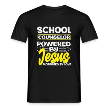 Schulberater Von Jesus Angetrieben - Männer T-Shirt - Schwarz - Vorne - AI Model Male 178 light (178cm)