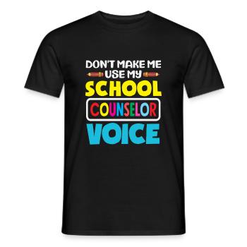Lass Mich Nicht Meine Schulberater Stimme Nutzen - Männer T-Shirt - Schwarz - Vorne - AI Model Male 178 light (178cm)