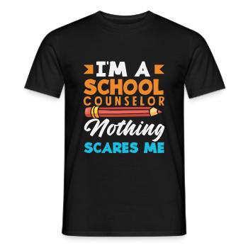 Ich Bin Schulberater Nichts Schockt Mich - Männer T-Shirt - Schwarz - Vorne - AI Model Male 178 light (178cm)