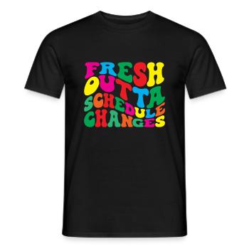Frisch Aus Stundenplanänderungen Schulberater - Männer T-Shirt - Schwarz - Vorne - AI Model Male 178 light (178cm)
