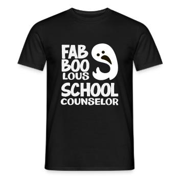 Fab Boo Lous Schulberater Geist - Männer T-Shirt - Schwarz - Vorne - AI Model Male 178 light (178cm)