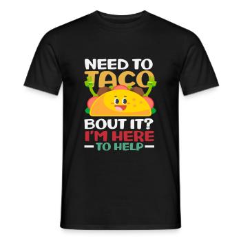 Conseiller scolaire Taco Bout It Help - T-shirt homme - noir - Devant - AI Model Male 178 light (178cm)