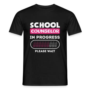 Schulberater Im Werden Bitte Warten - Männer T-Shirt - Schwarz - Vorne - AI Model Male 178 light (178cm)