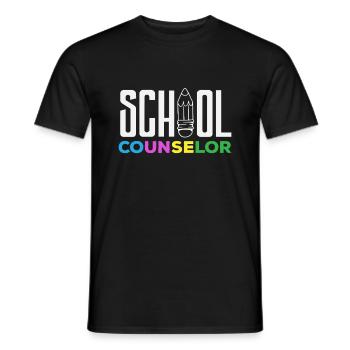 Schulberater Buntstift Design - Männer T-Shirt - Schwarz - Vorne - AI Model Male 178 light (178cm)
