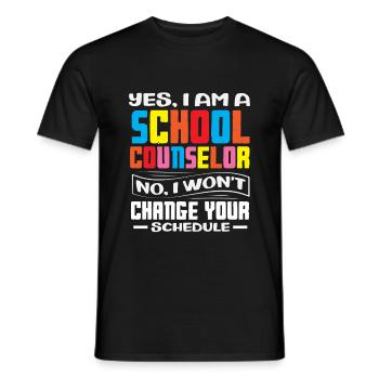 Ja, Ich Bin Schulberater, Nein, Ich Ändere Deinen - Männer T-Shirt - Schwarz - Vorne - AI Model Male 178 light (178cm)