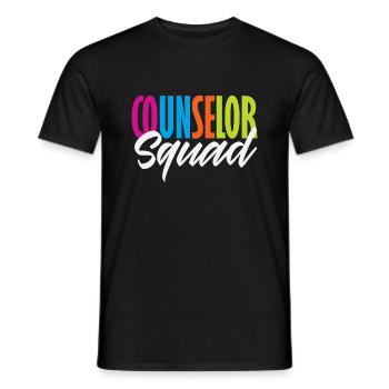 Schulberater Squad Farbenfrohes Team - Männer T-Shirt - Schwarz - Vorne - AI Model Male 178 light (178cm)