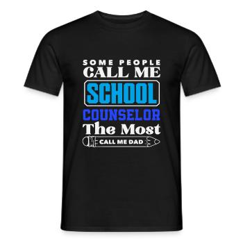 Einige Nennen Mich Schulberater Papa - Männer T-Shirt - Schwarz - Vorne - AI Model Male 178 light (178cm)