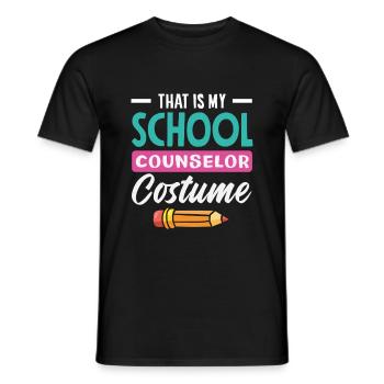 Das Ist Mein Schulberater Kostüm - Männer T-Shirt - Schwarz - Vorne - AI Model Male 178 light (178cm)
