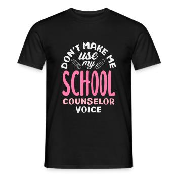 Benutze Nicht Meine Schulberater Stimme - Männer T-Shirt - Schwarz - Vorne - AI Model Male 178 light (178cm)