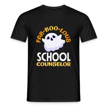 Fab-Boo-Lous Schulberater Geist - Männer T-Shirt - Schwarz - Vorne - AI Model Male 178 light (178cm)