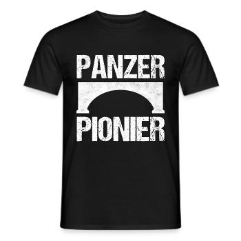 Panzerpionier Panzer Pionier Armee Geschenk - Männer T-Shirt - Schwarz - Vorne - AI Model Male 178 light (178cm)