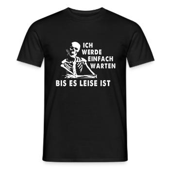 Lehrer Skelett Spruch Lehrerin Unterricht Schüler - Männer T-Shirt - Schwarz - Vorne - AI Model Male 178 light (178cm)