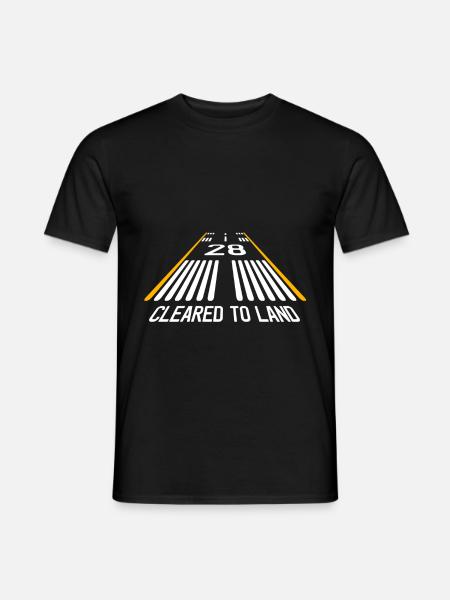Pilot plane captain departure - Men's T-Shirt - black