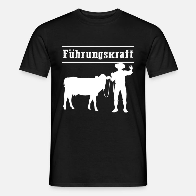Executive farmer cow cows - Men's T-Shirt - black