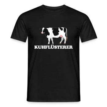 Kuhflüsterer Kuh Landwirt Bauer - Männer T-Shirt - Schwarz - Vorne - AI Model Male 178 light (178cm)