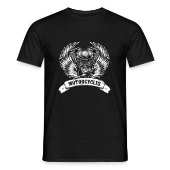 Motocycliste motocycliste - T-shirt homme - noir - Devant - AI Model Male 178 light (178cm)