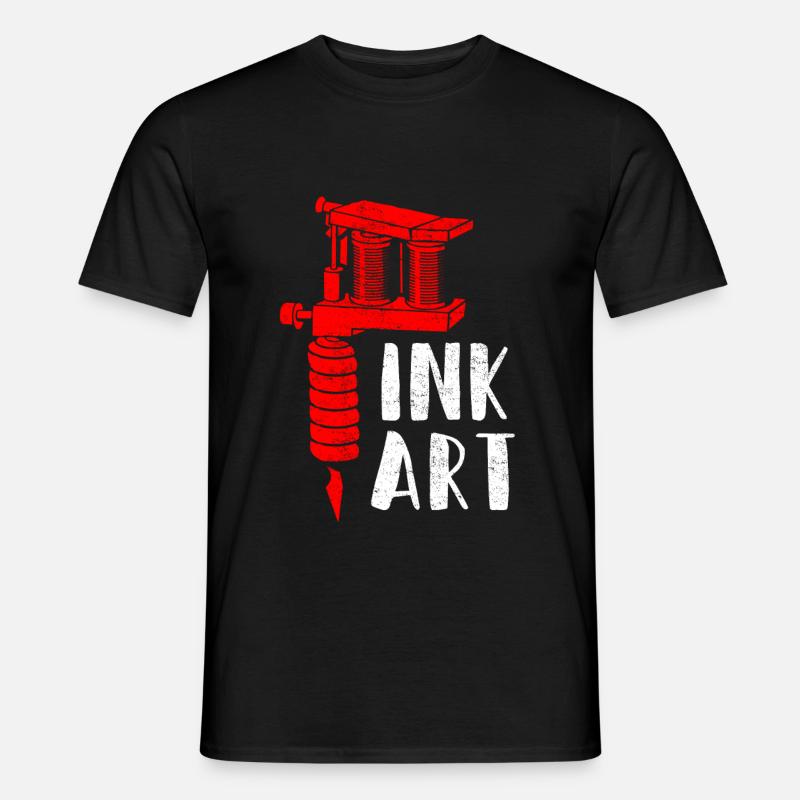 Tattoo Kunst Tattoo Studio - Männer T-Shirt - Schwarz