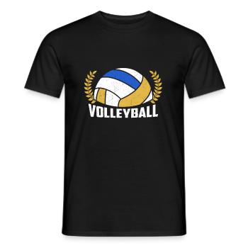Sports de volleyball - T-shirt homme - noir - Devant - AI Model Male 178 light (178cm)