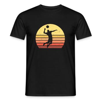 Volleyball Vintage - T-shirt homme - noir - Devant - AI Model Male 178 light (178cm)