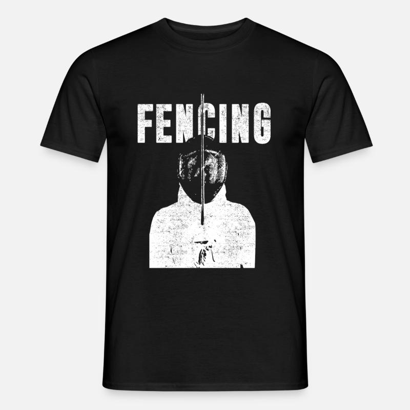 Fechten Fechter - Männer T-Shirt - Schwarz