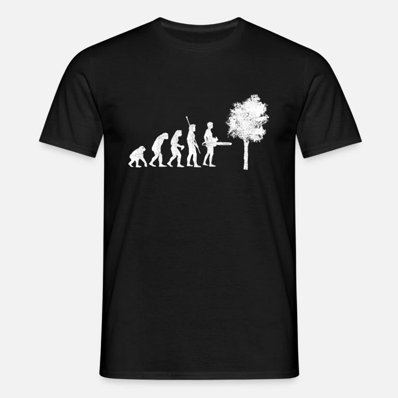 Evolution Lumberjack - Men's T-Shirt - black