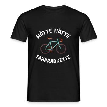 Had bike chain - Men's T-Shirt - black - Front - AI Model Male 178 light (178cm)