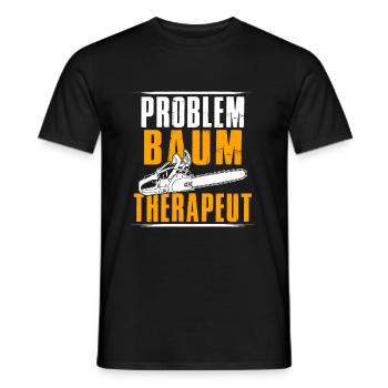 Thérapeute en arbre à problèmes - T-shirt homme - noir - Devant - AI Model Male 178 light (178cm)