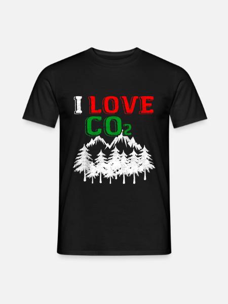 I love CO2 - Men's T-Shirt - black
