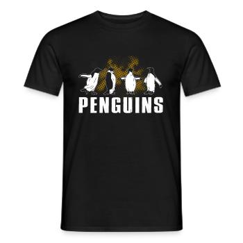 Pingouin pingouin - T-shirt homme - noir - Devant - AI Model Male 178 light (178cm)