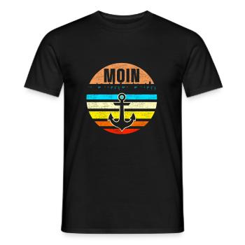 Vintage Moin Anker - T-shirt homme - noir - Devant - AI Model Male 178 light (178cm)