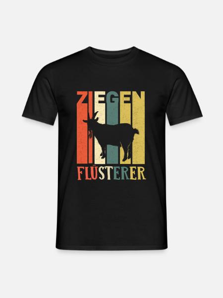 Ziegen Flüsterer - Männer T-Shirt - Schwarz