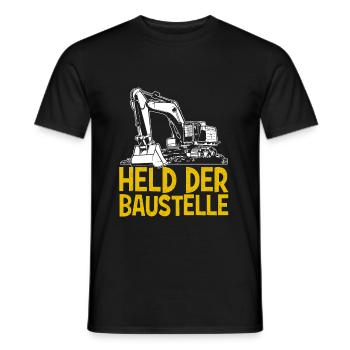 Held der Baustelle - Männer T-Shirt - Schwarz - Vorne - AI Model Male 178 light (178cm)